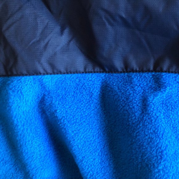 Columbia Steens Mt Overlay Fleece Jacket Boys L 14/16 in Indigo & Navy - Picture 8 of 9